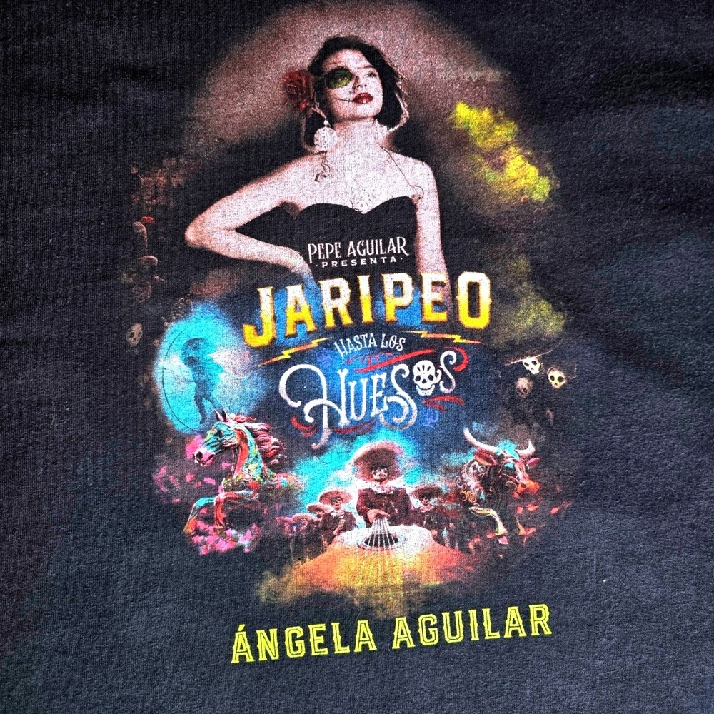 Angela Aguilar Jaripeo Hasta Los Huesos Tour Shirt‎ 2XL 2TG Pepe Aguilar Concert